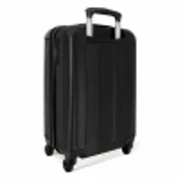 Grijze auto met grijze vlammen NBS - Handbagage koffer - Kinderen Unisex middel -achterkant