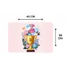 Trofee - Best Mom - Bloemen - Kleurrijk Placemat vinyl groot -specs