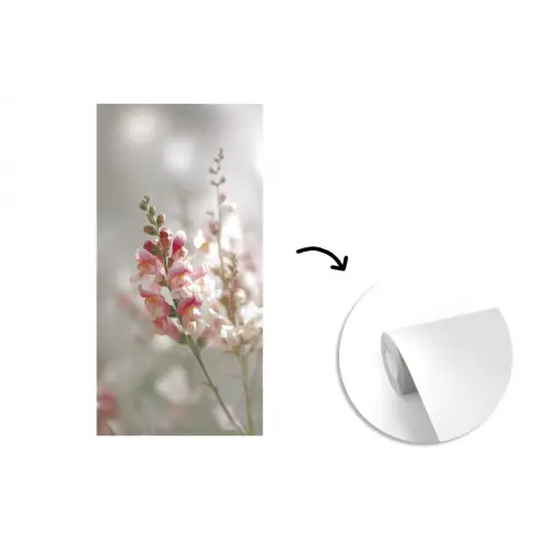 Bloem - Leeuwenbek - Roze - Stengel fotobehang vinyl groot -3d