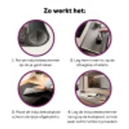 Zwanen - Hartvorm - Dieren Inductie beschermer vinyl 3mm middel -zzzzzzz-cc-werking