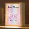 Eenhoorn - Pastel - Glitters - Regenboog Light Box met kabel (Kinderlampje) klein -zzz_3d_website