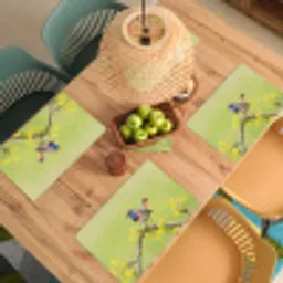Vogel - Tak - Natuur - Kleurrijk Placemat vinyl groot -zzsfeer5_Kitchenyeah-website