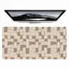 Blok - Patroon - Bruin Muismat XXL klein 681 -zzz3d