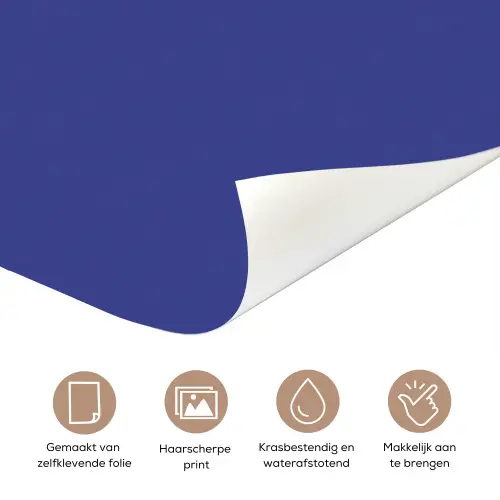 Slow down you're doing fine - Ster - Blauw deurposter klein -closeup_NL