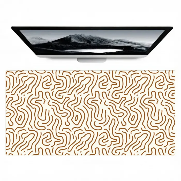 Minimalistisch - Patroon - Terracotta Muismat XXL klein 681 -zzz3d