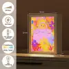 Tas - Roze - Bloemen Light Box met kabel (Tafellamp) klein -USP_NL