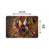 Specerijen - Kruiden - Lepels - Zout - Bruin - Keuken Placemat vinyl groot -specs