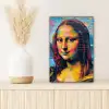 Graffiti - Mona Lisa - Streetart - Da Vinci canvas 2cm klein -sfeer5