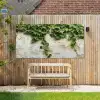 Klimop - Muur - Groen Tuinposter op houten frame 2 cm dik xxl -sfeer4