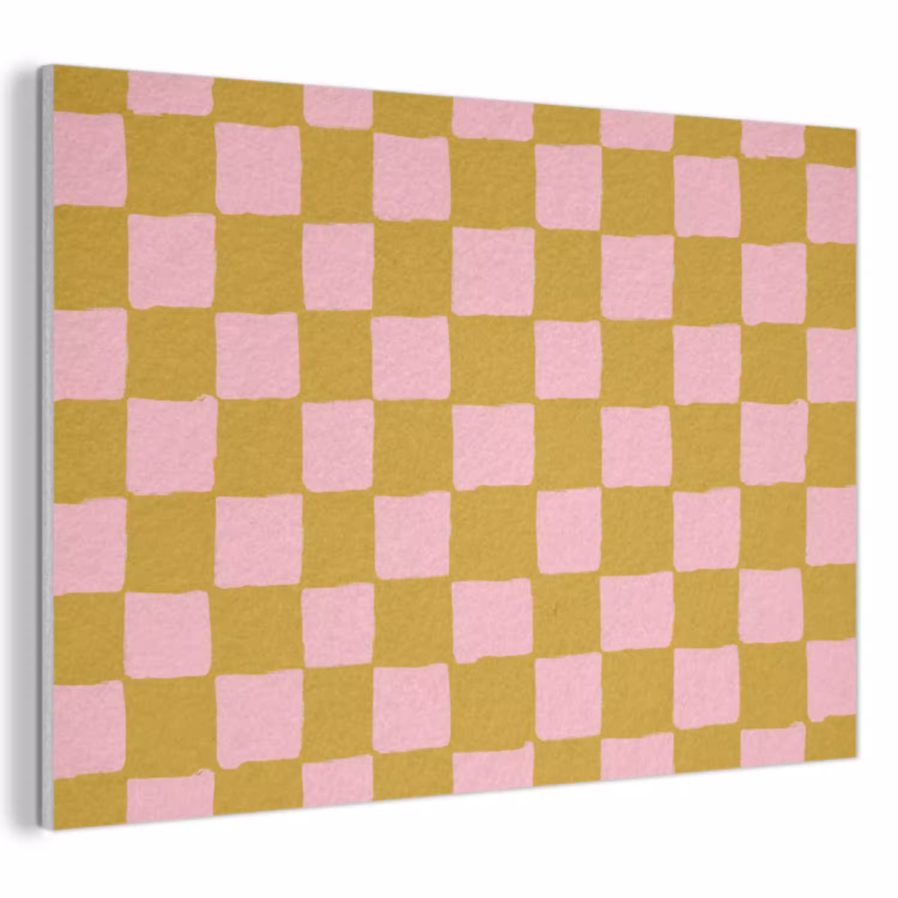 Patroon - Vierkant - Roze PET vilt klein 837 -3d