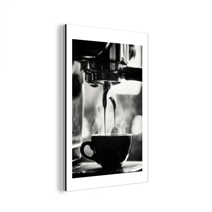 Coffee - Espresso - Koffiemachine - Kop aluminium wit klein -3d