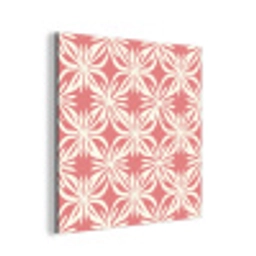 Roze - Bloemenmotief - Wit - Modern aluminium wit klein 46 -3d