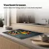 Kruiden - Lepels - Specerijen - Betonlook - Grijs Inductie beschermer vinyl 3mm klein -sfeer1