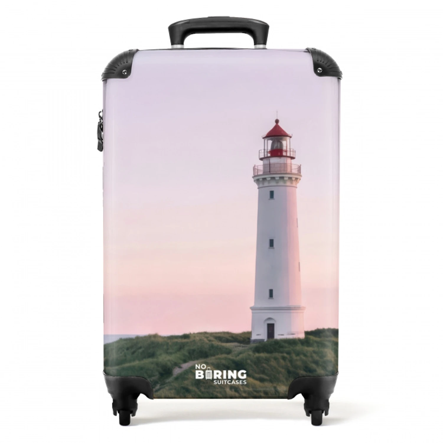 Vuurtoren - Duinlandschap - Zee NBS - Handbagage koffer - Volwassenen Unisex middel -productfoto_recht