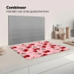 Kersen - Blokken - Rood Inductie beschermer vinyl 3mm klein 276 -wsfeer7_website