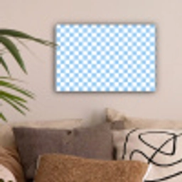 Schaakbord - Klassiek - Blauw canvas 2cm klein 34 -sfeer1