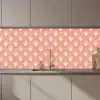 Waaier - Motief - Zalmroze keuken achterwand 2 middel 871 zz_3dshopping