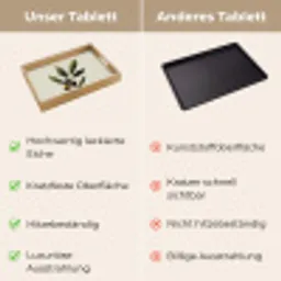 Olijftak - Donkergroen - Olijven Dienblad Rechthoek middel -USP_VergelijkingDE