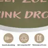 Roze - Groen - Wijn - Quote Akoestische PET Vilt - Rond klein -closeup_NL