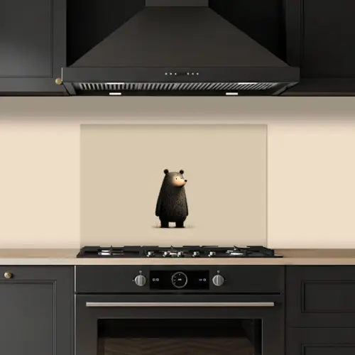Beer - Donkerbruin - Minimalistisch keuken achterwand spatscherm klein -sfeer1