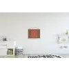 Yes girl you can - Oranje - Bruin textielposter latten blank klein -kinderkamer