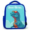 Dino - Zonnebril - Blauw Kinderrugzak - Blauw middel -3d
