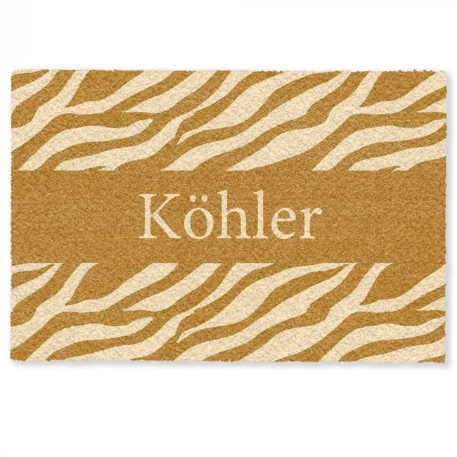 Personalisierbare fußmatte - Familie - in - Muster - Tierprint