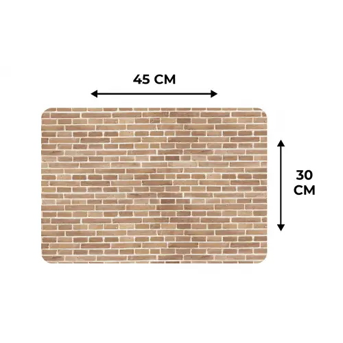 Stenen - Bruin - Licht - Patroon Placemat vinyl groot 368 -specs