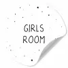 Quotes - Girls room - Meisjes - Kind - Spreuken Wandcirkel behangsticker klein -3d