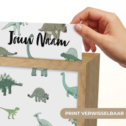Dino - Groen - Jongens - Dinosaurus - Blauw Light Box met kabel (Kinderlampje) klein -USP_websiteprintNL