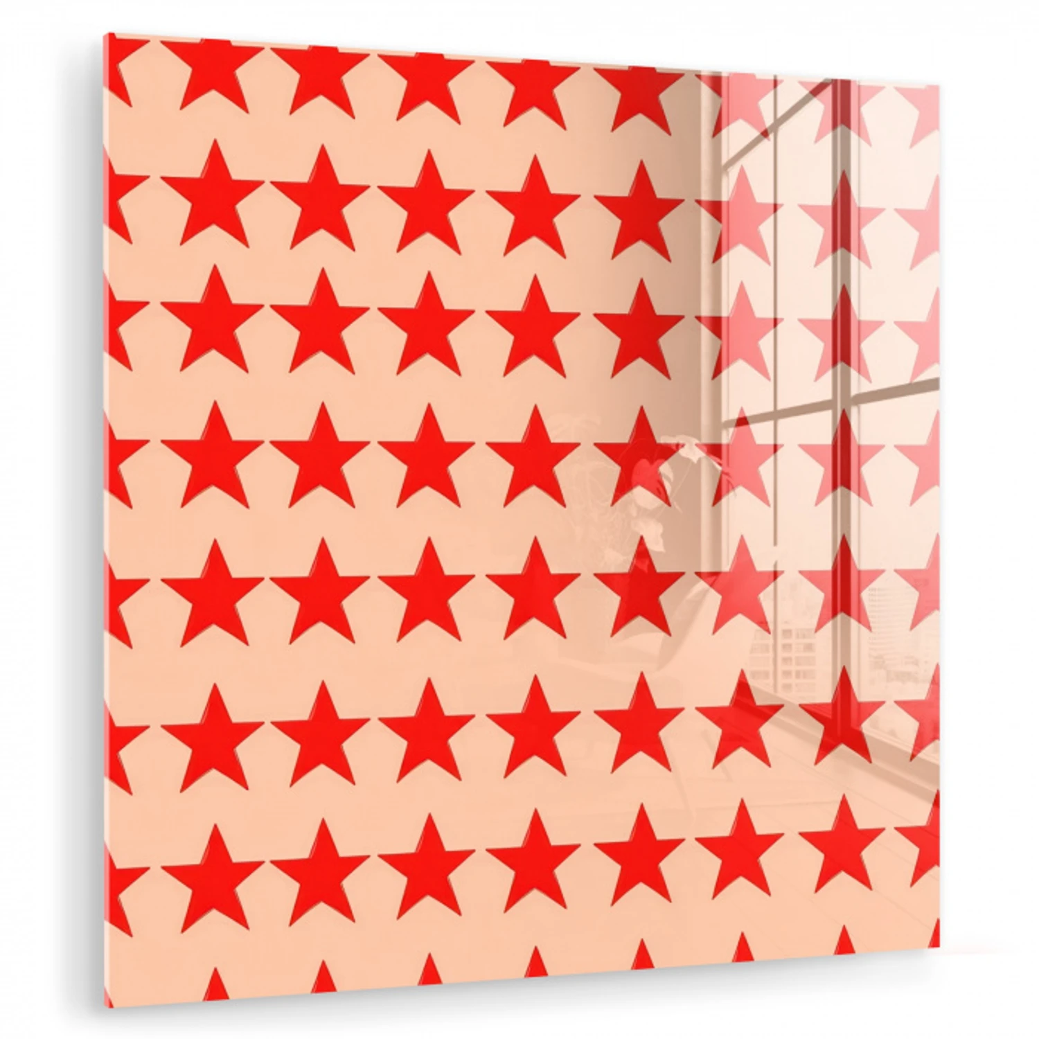 Patroon - Sterren - Rood plexiglas 5mm klein 11 -zzzproduct_nieuw