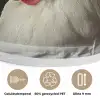 Kok - Rood - Kip Akoestische PET Vilt - Rond klein -closeup_NL