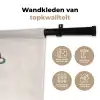 Kerstman - Kerst - Quote - Beige Wandkleed katoen klein -sfeer2