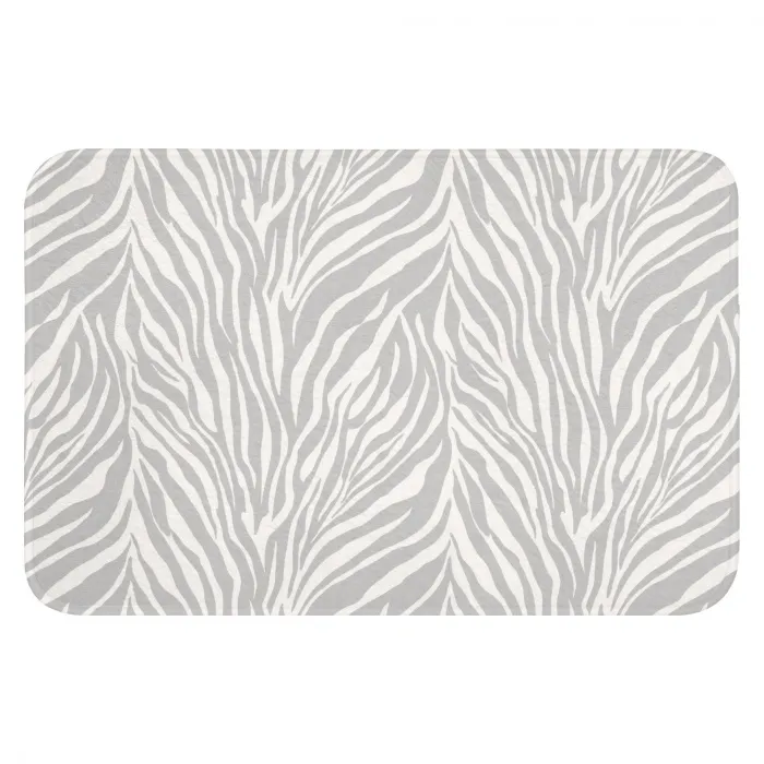 Zebra - Motief - Grijs WCmat klein 1009 -3d