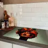 Vrouw - Chocolade - Frambozen - Aardbeien - Koekjes Inductie beschermer vinyl 3mm klein -sfeer3