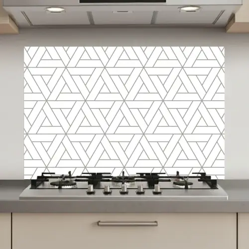 Design - Lijn - Patroon - Zwart - Wit keuken achterwand spatscherm klein 900 -3d_website