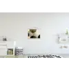 Vlakken - Abstract - Beige - Cirkels textielposter latten blank klein -kinderkamer
