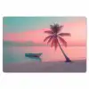 Zee - Boot - Zonsondergang Placemat vinyl groot -zzsfeer1_Kitchenyeah-website