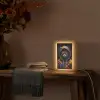 Kat - Jas - Graffiti - Bril - Zwart Light Box met kabel (Tafellamp) klein -sfeer4