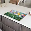 Mozaïek - Veld - Tulpen - Kleurrijk Inductie beschermer vinyl 3mm klein -sfeer8