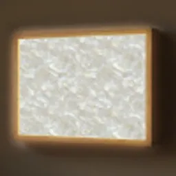 Parelmoerglans - Wit - Schelp Light Box met batterij (Wandlamp) middel 907 -z3d_website