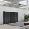 Vintage - Plank - Hout - Grijs keuken achterwand spatscherm klein -3d_schuin