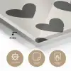 Hartjes - Zwart - Beige plexiglas 5mm klein -sfeer2