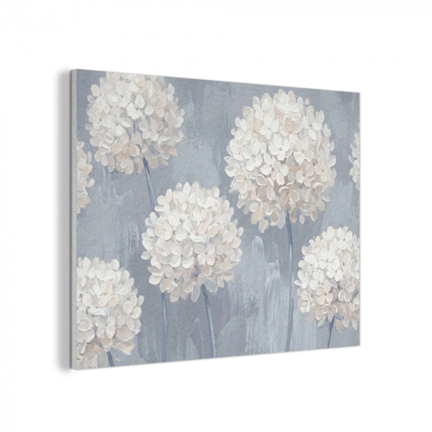 Bloemen - Illustratie - Blauw PET vilt klein -3d