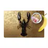 Kreeft - Zwart - Goud - Luxe Placemat vinyl groot -zzzproduct_Kitchenyeah-website