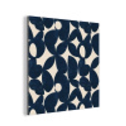 Modern - Geometrisch - Blauw aluminium wit klein 46 -3d