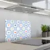Zee - Sfeer- Mozaïek - Blauw keuken achterwand spatscherm klein 900 -3d_schuin