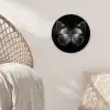Vlinder - Grijs - Mysterieus Wandcirkel kunststof plaat 5mm dik klein -sfeer5