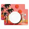 Kameel - Pyramides - Rode zon Placemat vinyl groot -zzsfeer2_Kitchenyeah-website