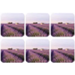 Lavendel - Landschap - Sereen - Paars onderzetter kurk middel -zkaufland3dotto